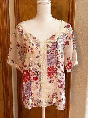 Johnny Was Sonia Lace Blouse, Size S, NWT